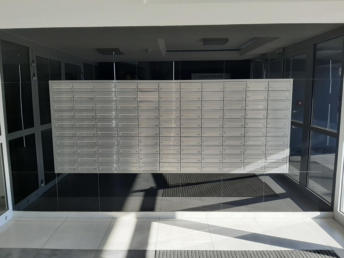 skrzynki na listy lokatorskie do zabudowy - wtynkowe nierdzewne